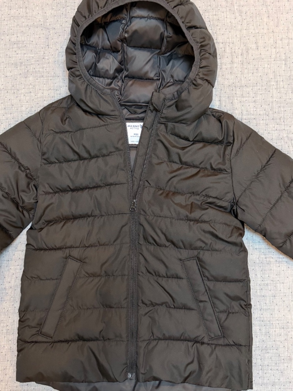 Girls Black Old Navy Light Weight Puffer - Size 8